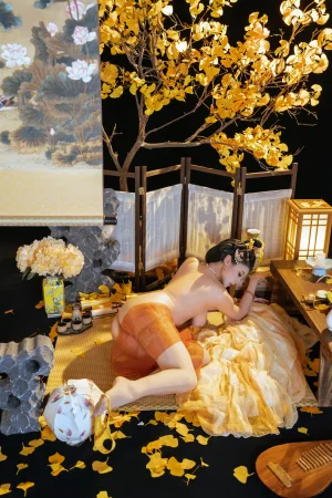 奈汐酱nice《金笺寄月》主题写真：90张全套美图