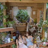 奈汐酱nice&奶桃桃《花眠》主题写真：90张全套美图，含1个视频