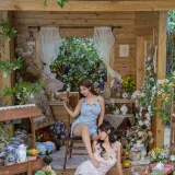 奈汐酱nice&奶桃桃《花眠》主题写真：90张全套美图，含1个视频