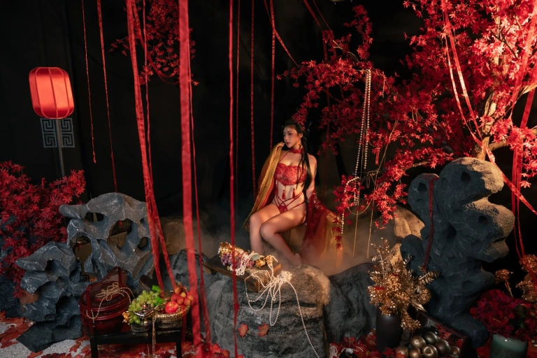 奈汐酱nice《流丹》主题写真：85张全套美图
