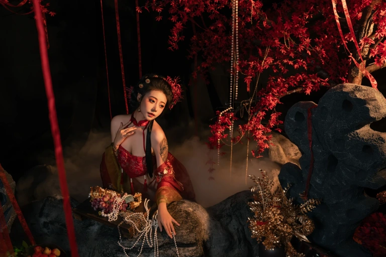 奈汐酱nice《流丹》主题写真：85张全套美图