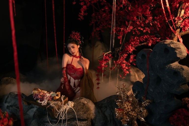 奈汐酱nice《流丹》主题写真：85张全套美图