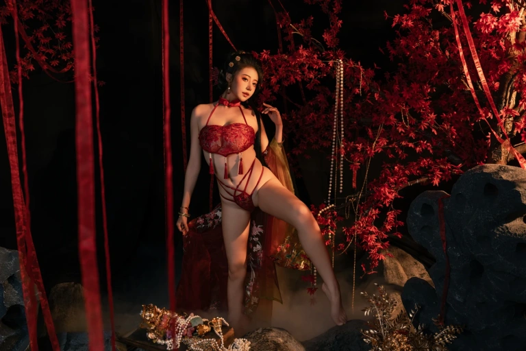 奈汐酱nice《流丹》主题写真：85张全套美图