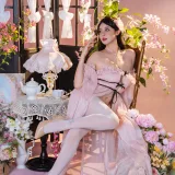 奈汐酱nice《粉红茶事》主题写真：78张全套美图