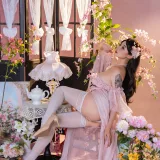 奈汐酱nice《粉红茶事》主题写真：78张全套美图