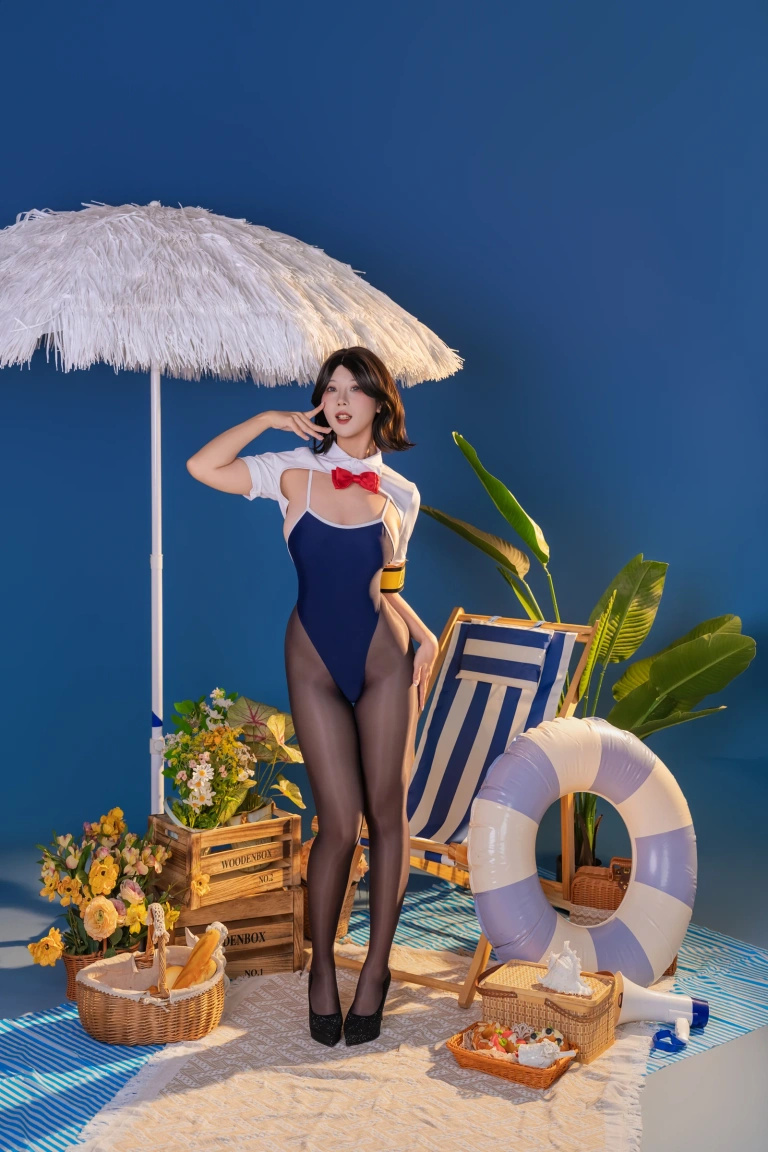奈汐酱nice&奶桃桃《夏纪》主题写真：100张全套美图，含1个视频