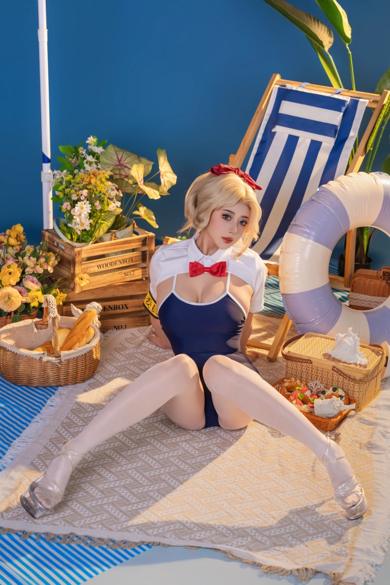 奈汐酱nice&奶桃桃《夏纪》主题写真：100张全套美图，含1个视频