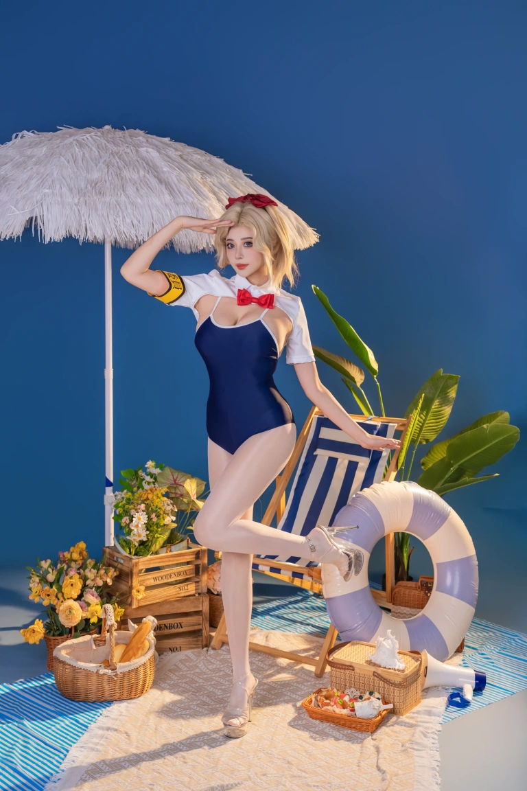 奈汐酱nice&奶桃桃《夏纪》主题写真：100张全套美图，含1个视频