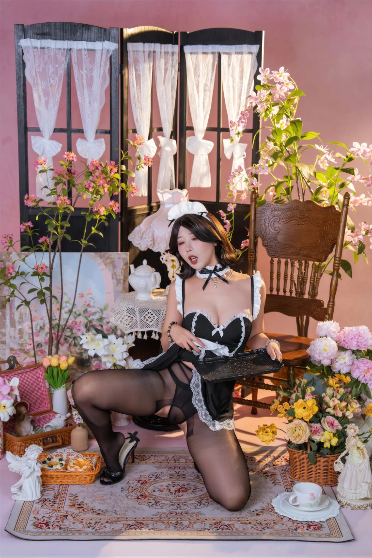 奈汐酱nice&云溪溪《侍花礼》主题写真：100张全套美图，含1个视频