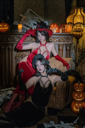 奈汐酱nice&奶桃《双魇》主题写真：80张全套美图
