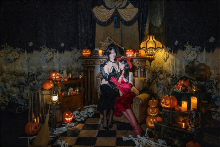 奈汐酱nice&奶桃《双魇》主题写真：80张全套美图