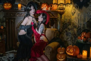 奈汐酱nice&奶桃《双魇》主题写真：80张全套美图