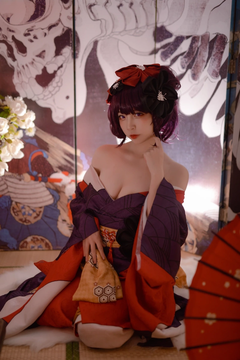 二佐Nisa《Fate葛饰北斋》主题写真：21张全套美图