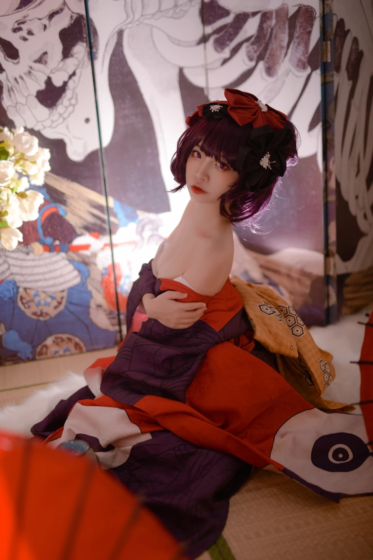 二佐Nisa《Fate葛饰北斋》主题写真：21张全套美图