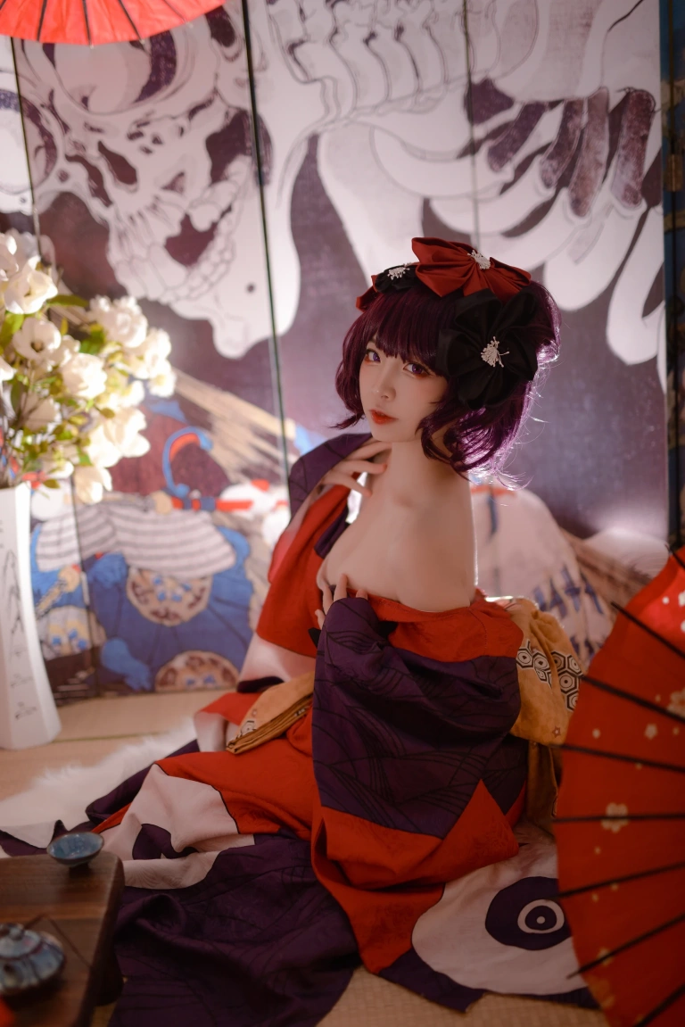 二佐Nisa《Fate葛饰北斋》主题写真：21张全套美图