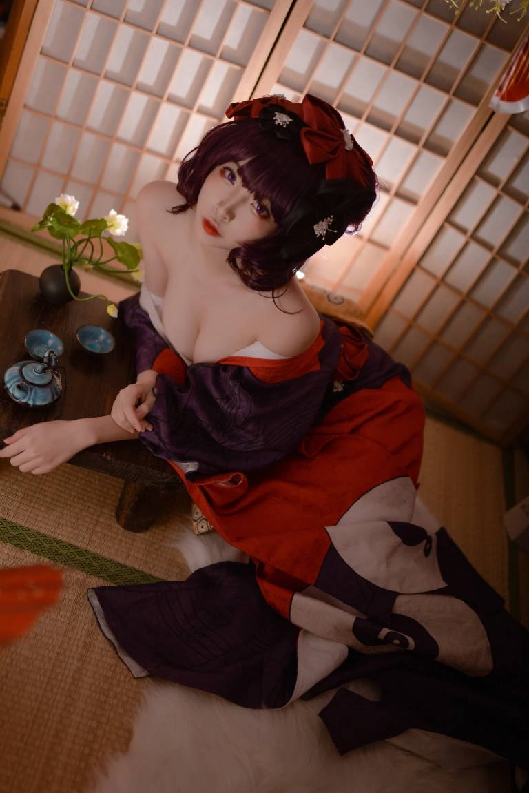 二佐Nisa《Fate葛饰北斋》主题写真：21张全套美图