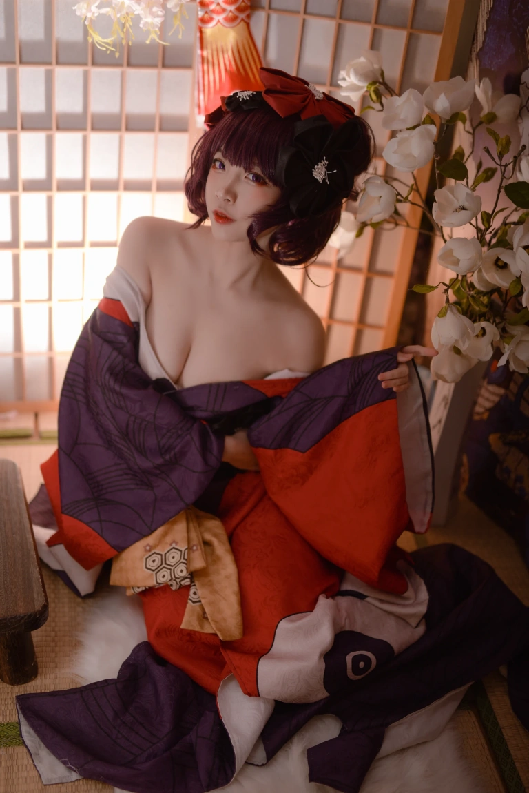 二佐Nisa《Fate葛饰北斋》主题写真：21张全套美图