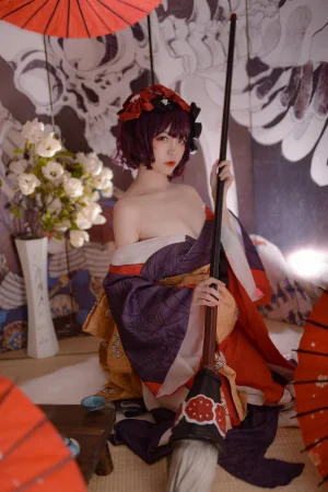 二佐Nisa《Fate葛饰北斋》主题写真：21张全套美图