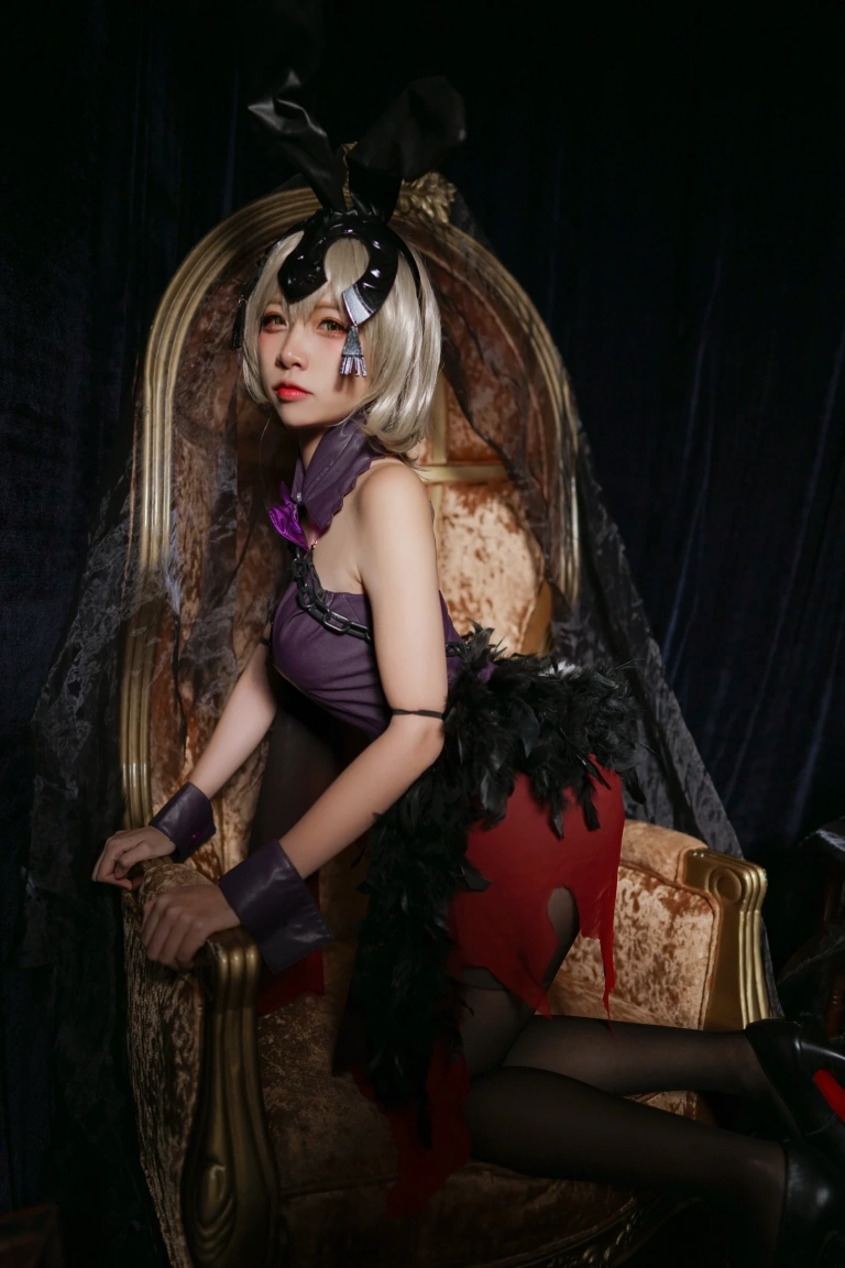 二佐Nisa《Fate黑贞兔女郎》主题写真：16张全套美图