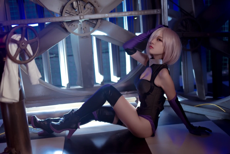 二佐Nisa《Fate玛修训练》主题写真：26张全套美图
