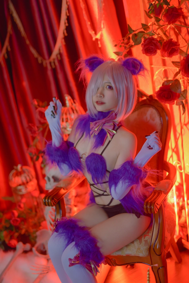 二佐Nisa《Fate玛修万圣节》主题写真：23张全套美图