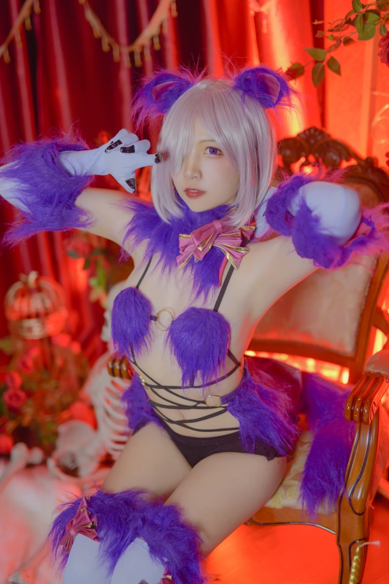 二佐Nisa《Fate玛修万圣节》主题写真：23张全套美图