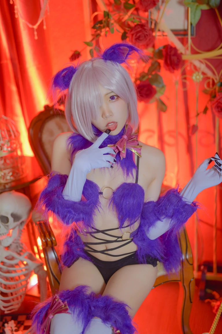 二佐Nisa《Fate玛修万圣节》主题写真：23张全套美图