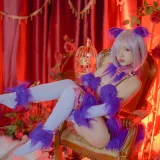 二佐Nisa《Fate玛修万圣节》主题写真：23张全套美图