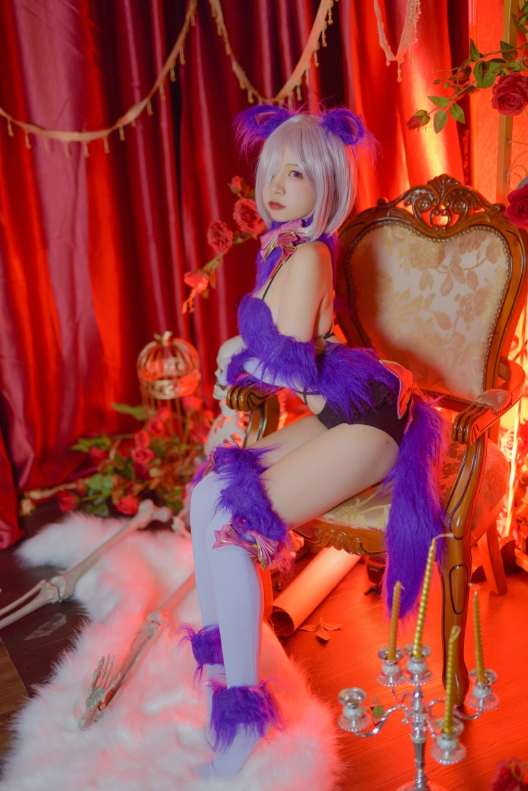 二佐Nisa《Fate玛修万圣节》主题写真：23张全套美图