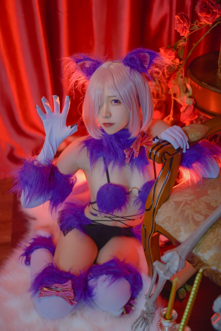 二佐Nisa《Fate玛修万圣节》主题写真：23张全套美图