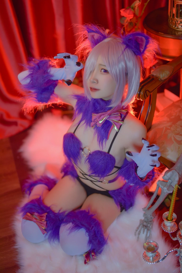 二佐Nisa《Fate玛修万圣节》主题写真：23张全套美图