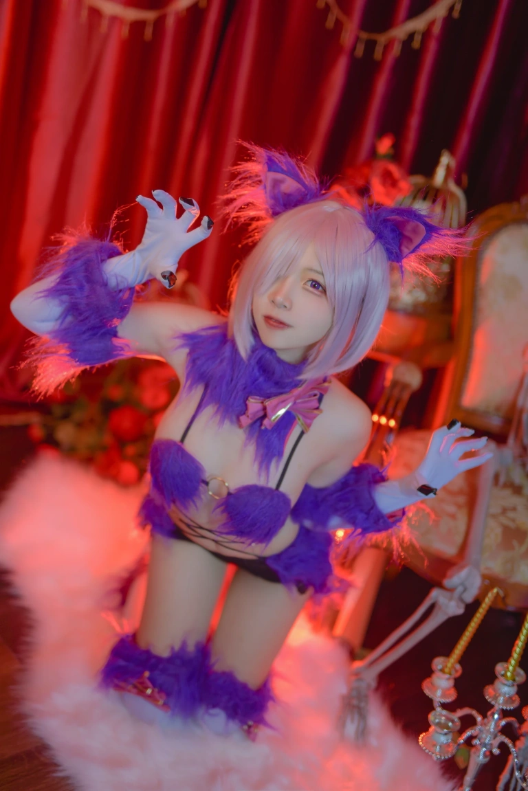 二佐Nisa《Fate玛修万圣节》主题写真：23张全套美图