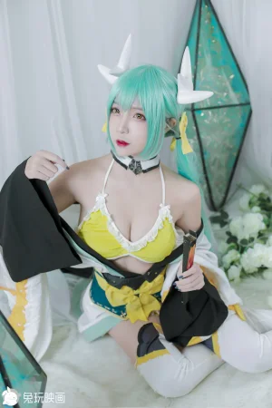 二佐Nisa《Fate清姬》主题写真：9张全套美图