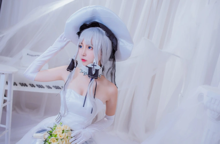 二佐Nisa《碧蓝航线 光辉》主题写真：36张全套美图