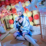 二佐Nisa《碧蓝航线 加贺》主题写真：40张全套美图