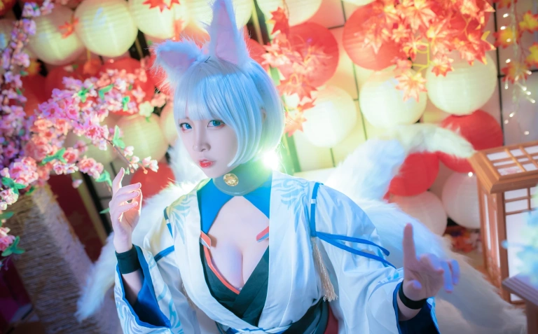 二佐Nisa《碧蓝航线 加贺》主题写真：40张全套美图