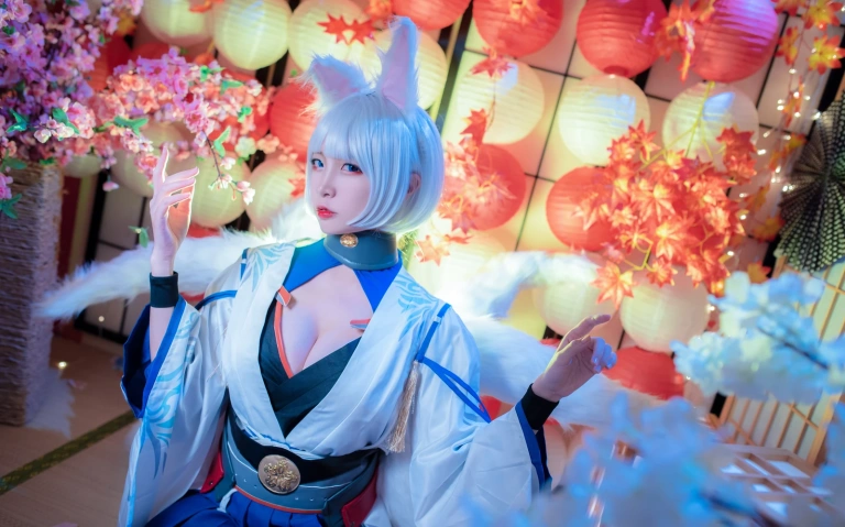二佐Nisa《碧蓝航线 加贺》主题写真：40张全套美图