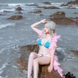 二佐Nisa《碧蓝可畏泳装》主题写真：27张全套美图