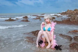 二佐Nisa《碧蓝可畏泳装》主题写真：27张全套美图