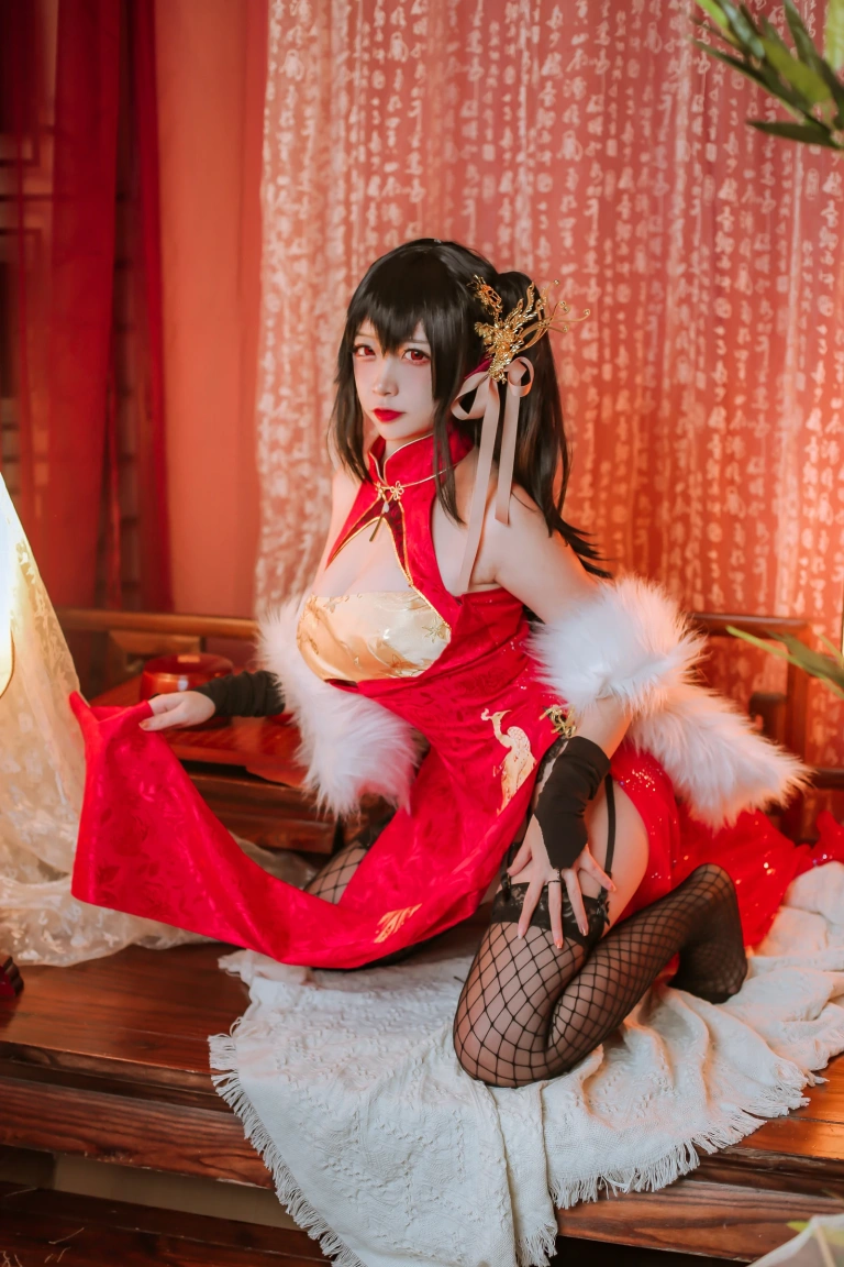 二佐Nisa《大凤旗袍》主题写真：41张全套美图