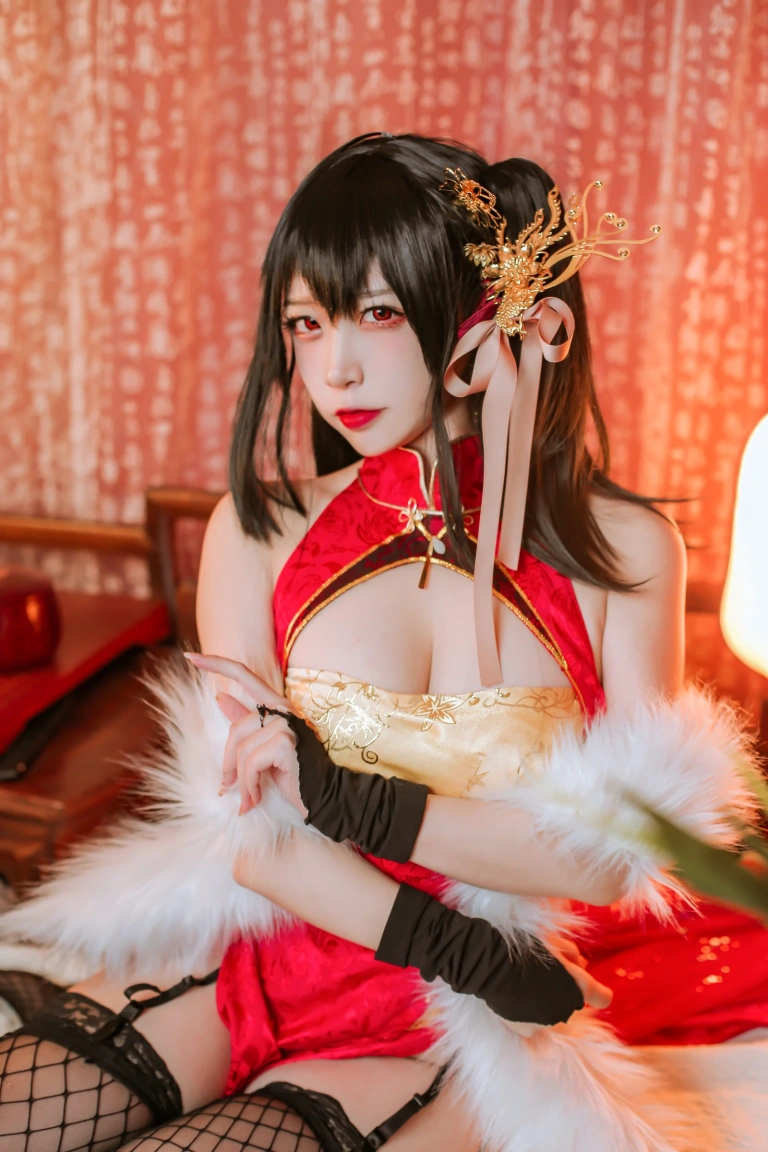 二佐Nisa《大凤旗袍》主题写真：41张全套美图