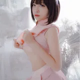 二佐Nisa《粉旗袍》主题写真：21张全套美图