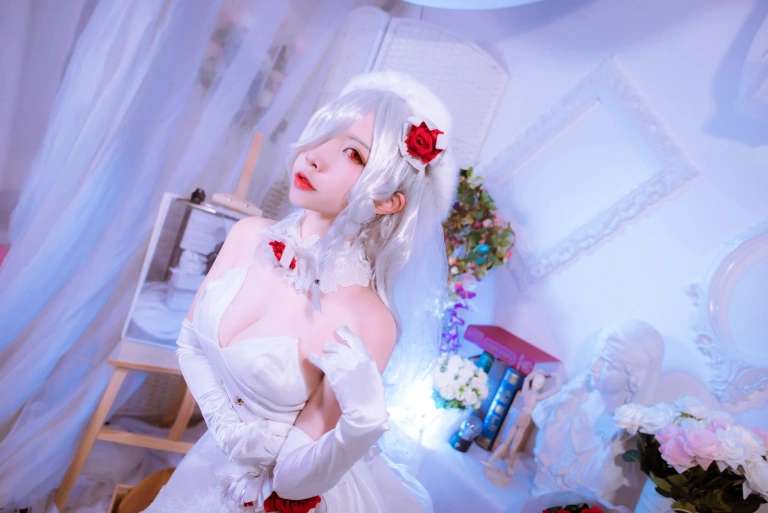 二佐Nisa《花嫁》主题写真：40张全套美图