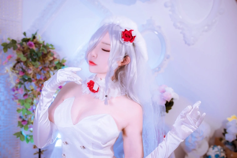 二佐Nisa《花嫁》主题写真：40张全套美图