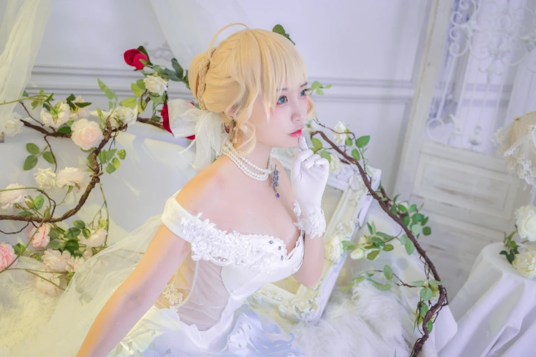 二佐Nisa《花嫁》主题写真：40张全套美图