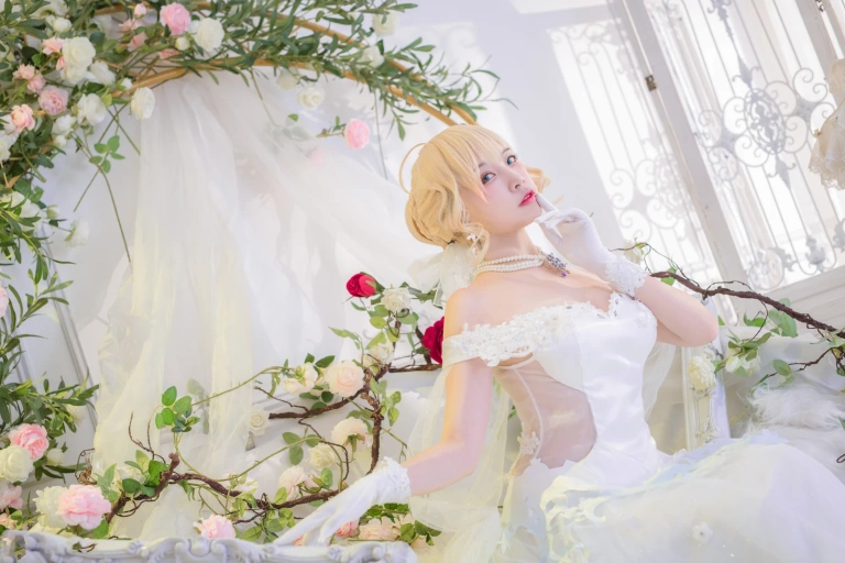 二佐Nisa《花嫁》主题写真：40张全套美图