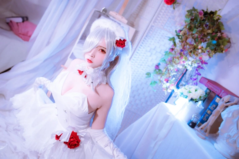 二佐Nisa《花嫁》主题写真：40张全套美图