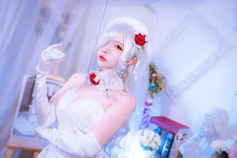 二佐Nisa《花嫁》主题写真：40张全套美图
