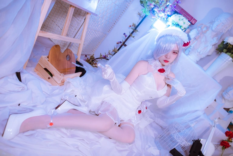 二佐Nisa《花嫁》主题写真：40张全套美图