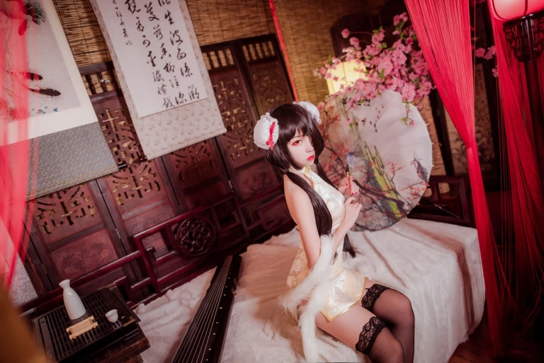 二佐Nisa《狂三旗袍》主题写真：31张全套美图